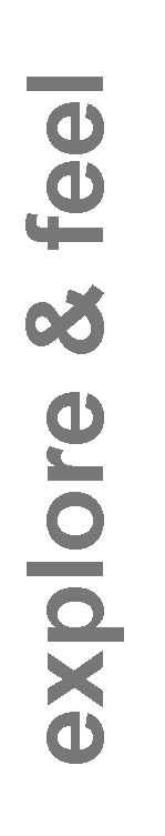 Textfeld: explore & feel